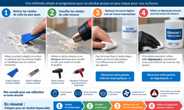 Comment enlever les traces de colle et d’adhésif efficacement ?