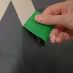 Bandes de peinture nettes et propres