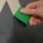 Bandes de peinture nettes et propres