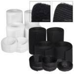 Auto-agrippant à coudre - au mêtre - boucles & crochets - largeur 25, 50, 100 et 150 mm